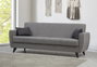 Atelier Del Sofa Zaden - Sofá cama de 3 plazas Gris claro